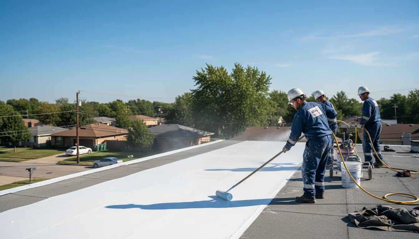 Commercial roof coating in Beverly, KY near me